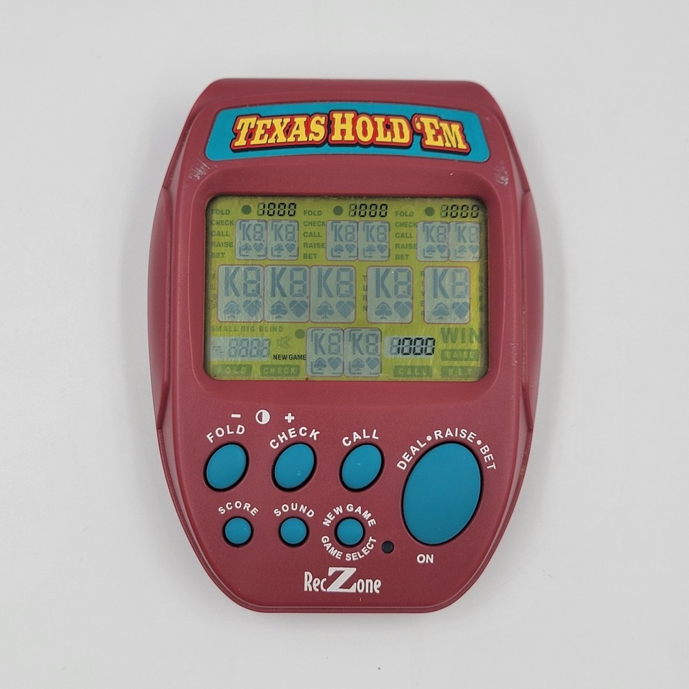 Reczone Texas Hold Em Electronic Handheld Game Travel Pocket‎ CS2090